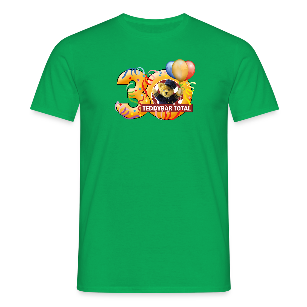 Unisex-T-Shirt 30 Jahre TEDDYBÄR TOTAL groß - Kelly Green