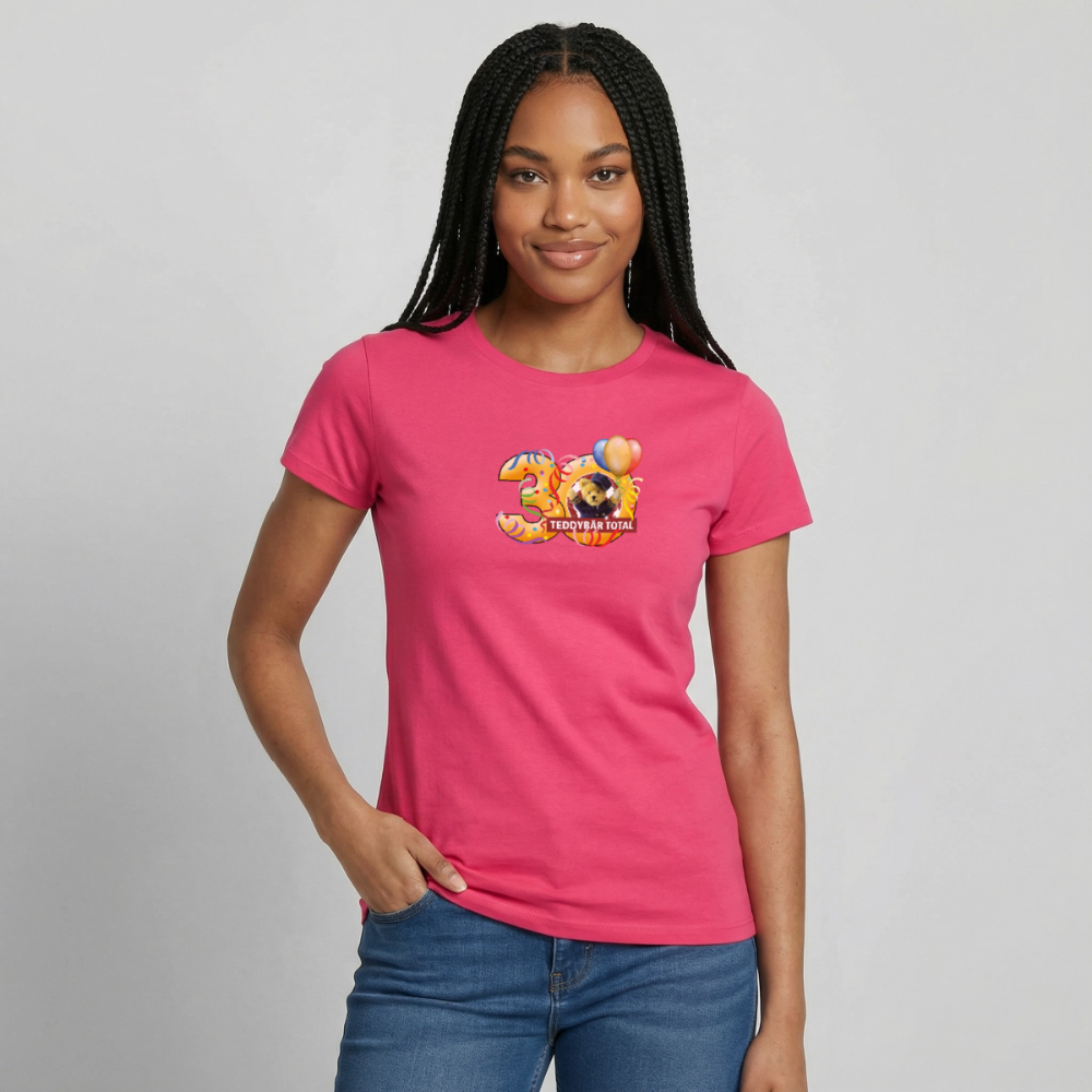 Frauen-T-Shirt 30 Jahre TEDDYBÄR TOTAL groß - Azalea