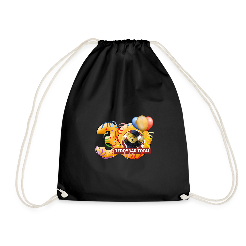 Beutel 30 Jahre TEDDYBÄR TOTAL - Schwarz