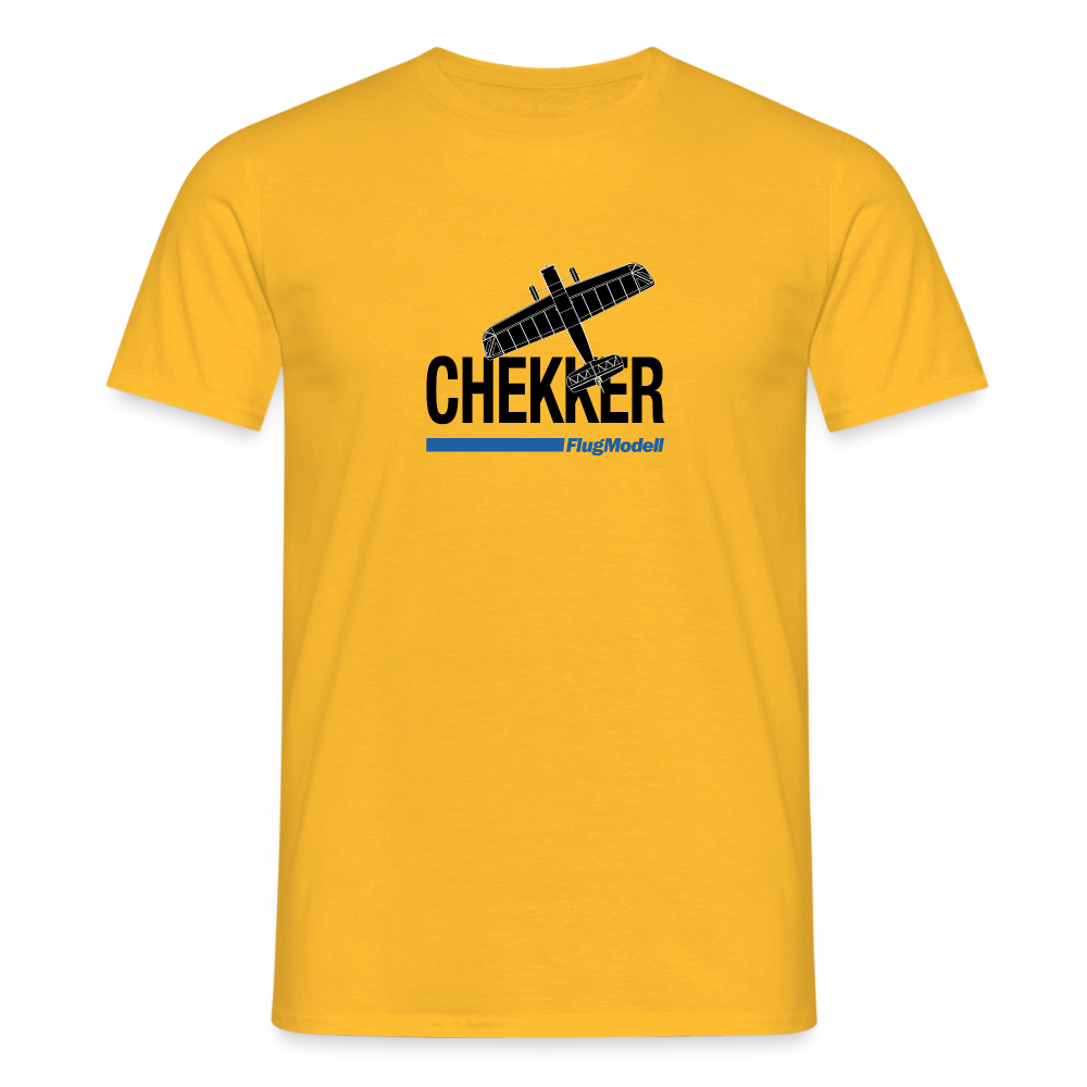 T-Shirt Chekker hell - Gelb