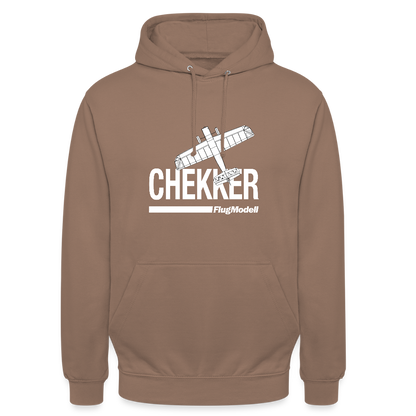 Hoodie Chekker dunkel - Mokka