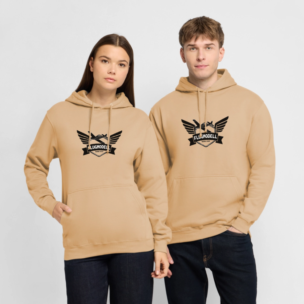 Hoodie FlugModell retro hell - Pfirsich