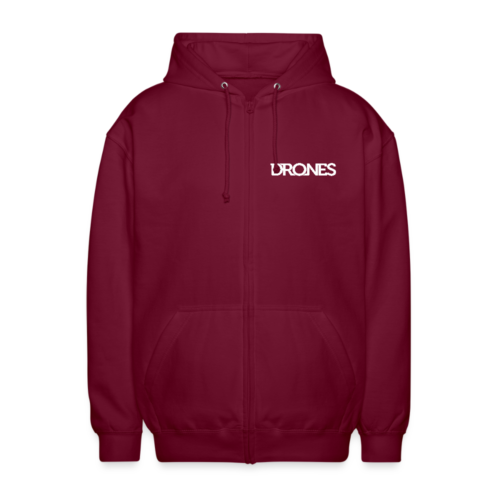 Unisex Kapuzenjacke Drones - Bordeaux