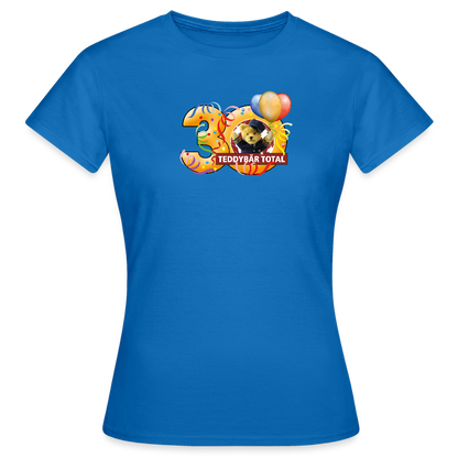 Frauen-T-Shirt 30 Jahre TEDDYBÄR TOTAL groß - Royalblau