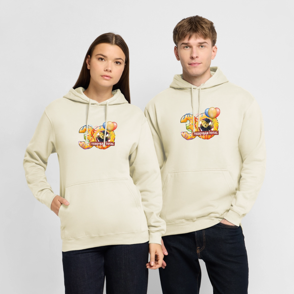 Unisex-Hoodie 30 Jahre TEDDYBÄR TOTAL groß - Vanille-Milchshake