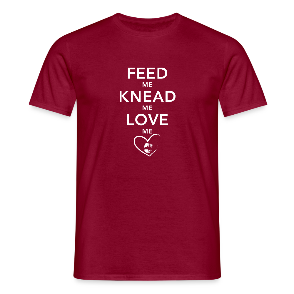 BROTShirt Feed me dunkel - Ziegelrot