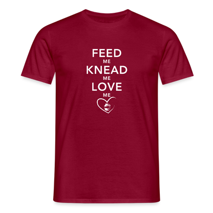 BROTShirt Feed me dunkel - Ziegelrot