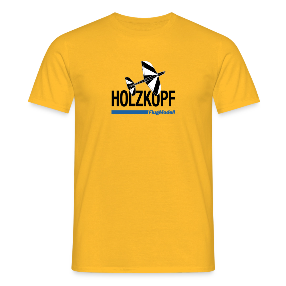T-Shirt Holzkopf hell - Gelb