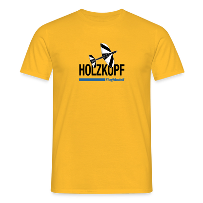 T-Shirt Holzkopf hell - Gelb