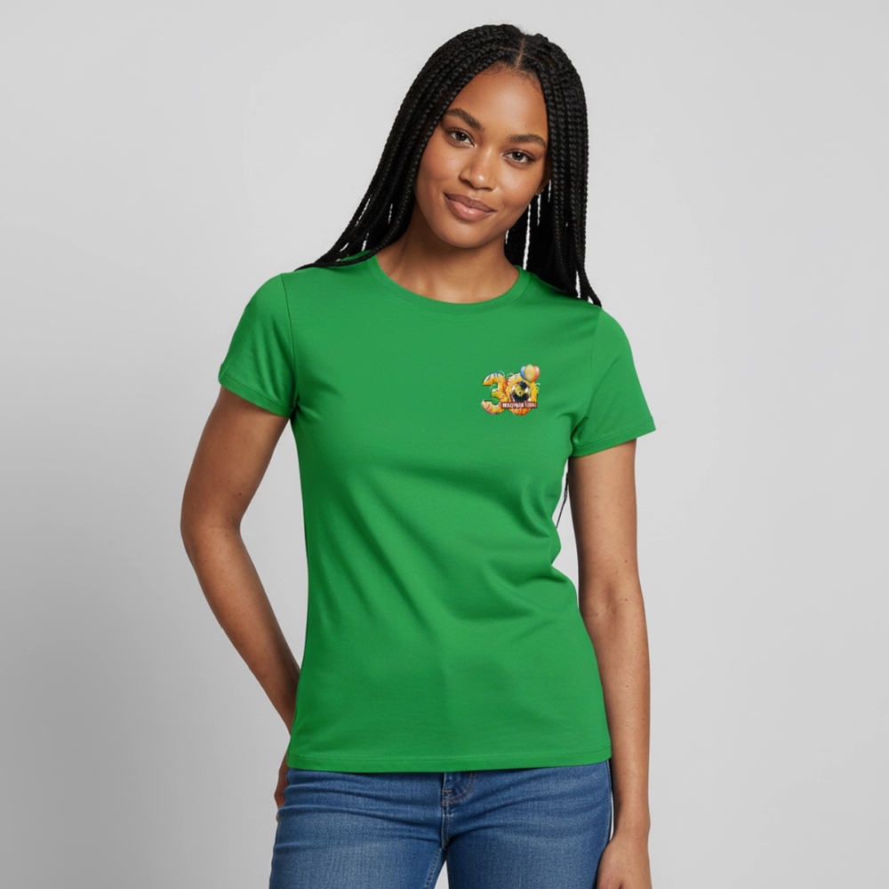 Frauen-T-Shirt 30 Jahre TEDDYBÄR TOTAL klein - Kelly Green