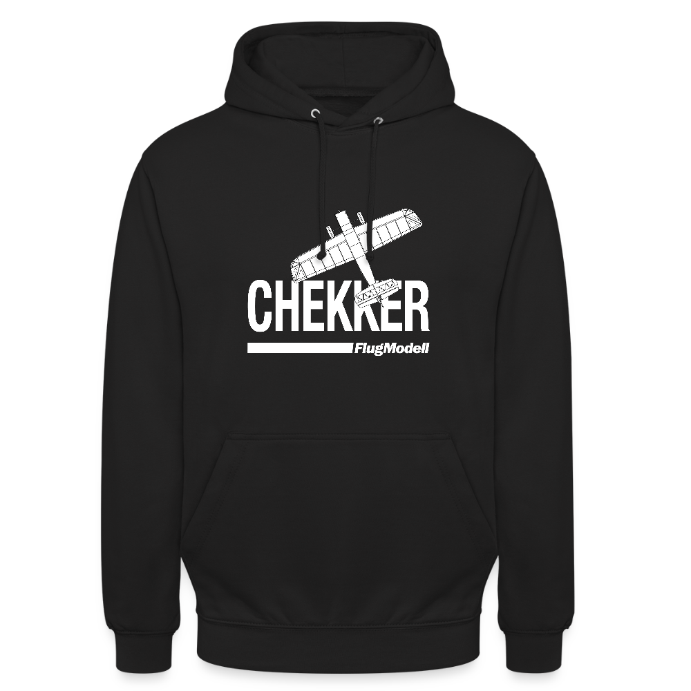 Hoodie Chekker dunkel - Schwarz