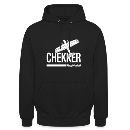 Hoodie Chekker dunkel - Schwarz