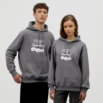 BROTHoodie Süßes, sonst Sauerteig dunkel - Mittelgrau