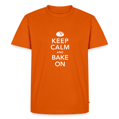 BROTShirt Männer Keep Calm dunkel - Orange 