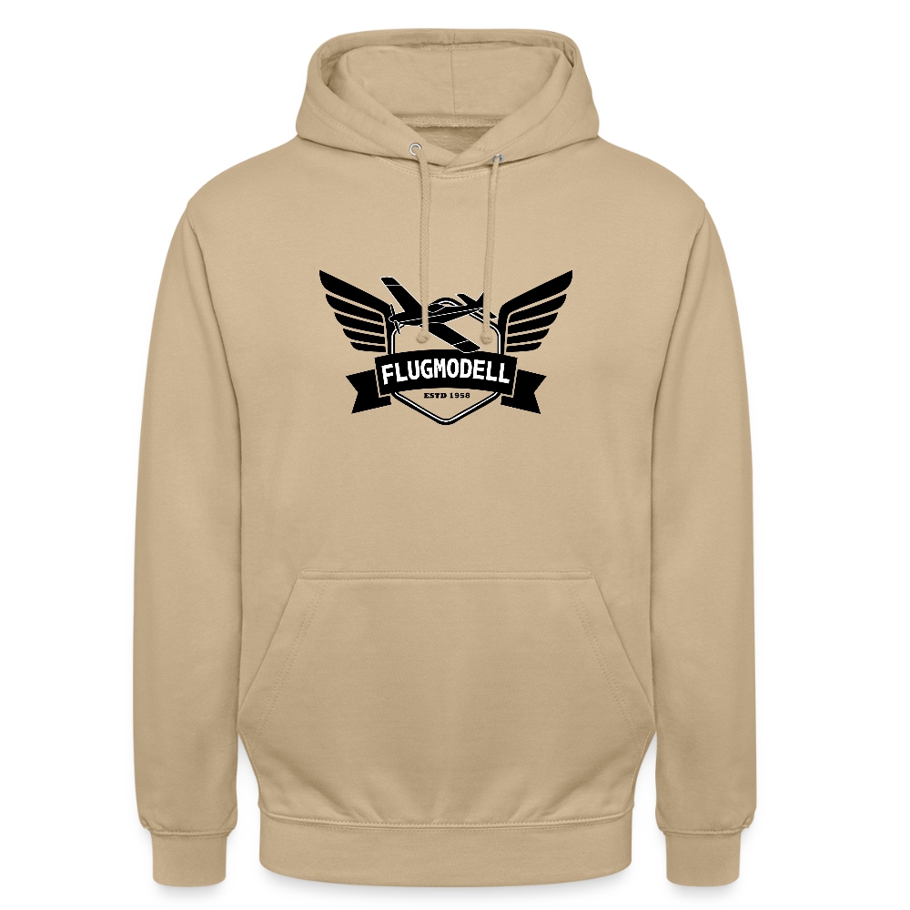 Hoodie FlugModell retro hell - Beige