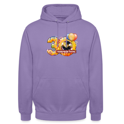 Unisex-Hoodie 30 Jahre TEDDYBÄR TOTAL groß - Lavendel