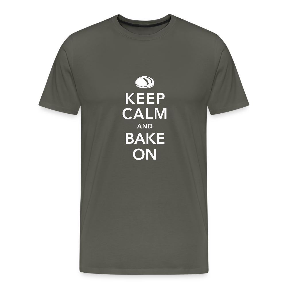 BROTShirt Männer Keep Calm dunkel - Asphalt