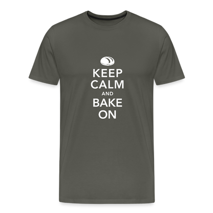 BROTShirt Männer Keep Calm dunkel - Asphalt