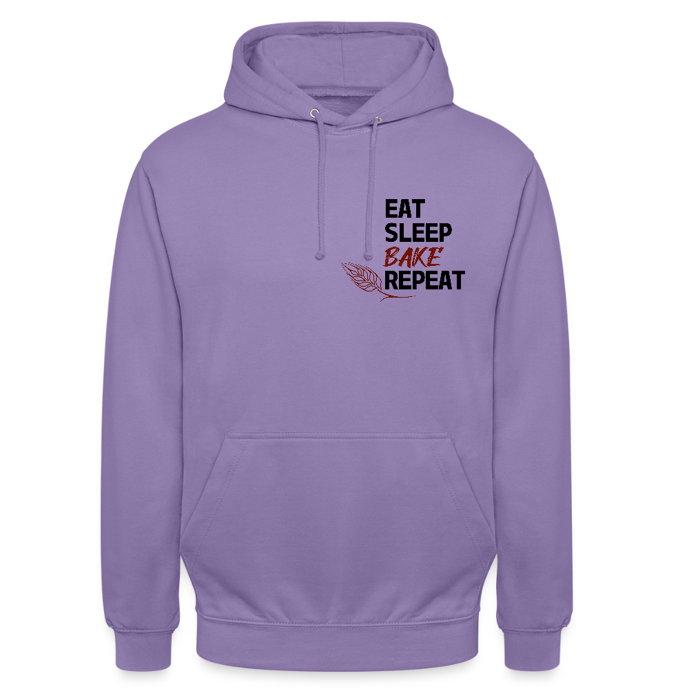 BROTHoodie Unisex Eat-Sleep-Bake-Repeat pur - Lavendel