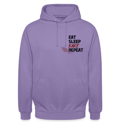 BROTHoodie Unisex Eat-Sleep-Bake-Repeat pur - Lavendel
