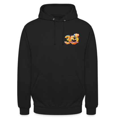Unisex-Hoodie 30 Jahre TEDDYBÄR TOTAL klein - Schwarz