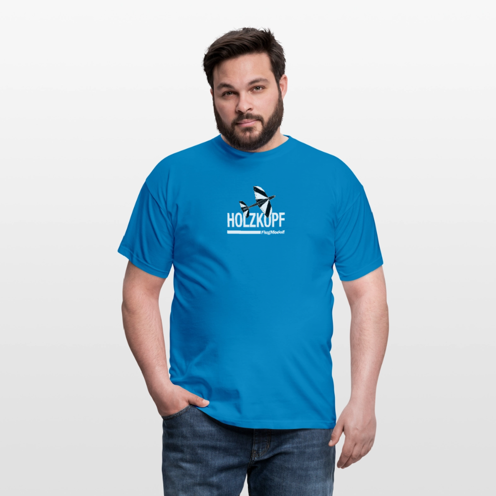 T-Shirt Holzkopf dunkel - Royalblau