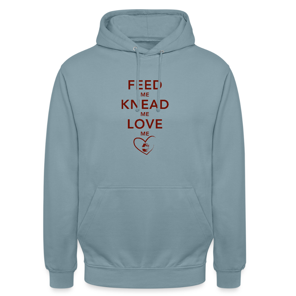 BROTHoodie Feed me hell - Nebelblau