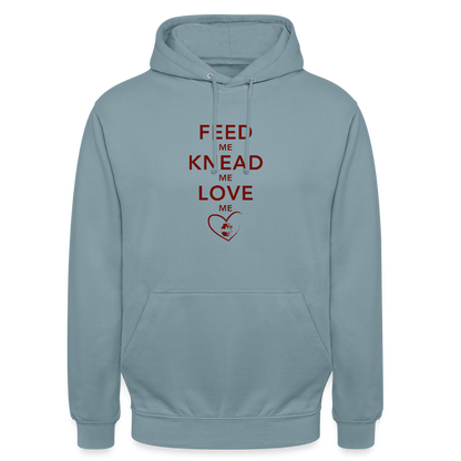 BROTHoodie Feed me hell - Nebelblau