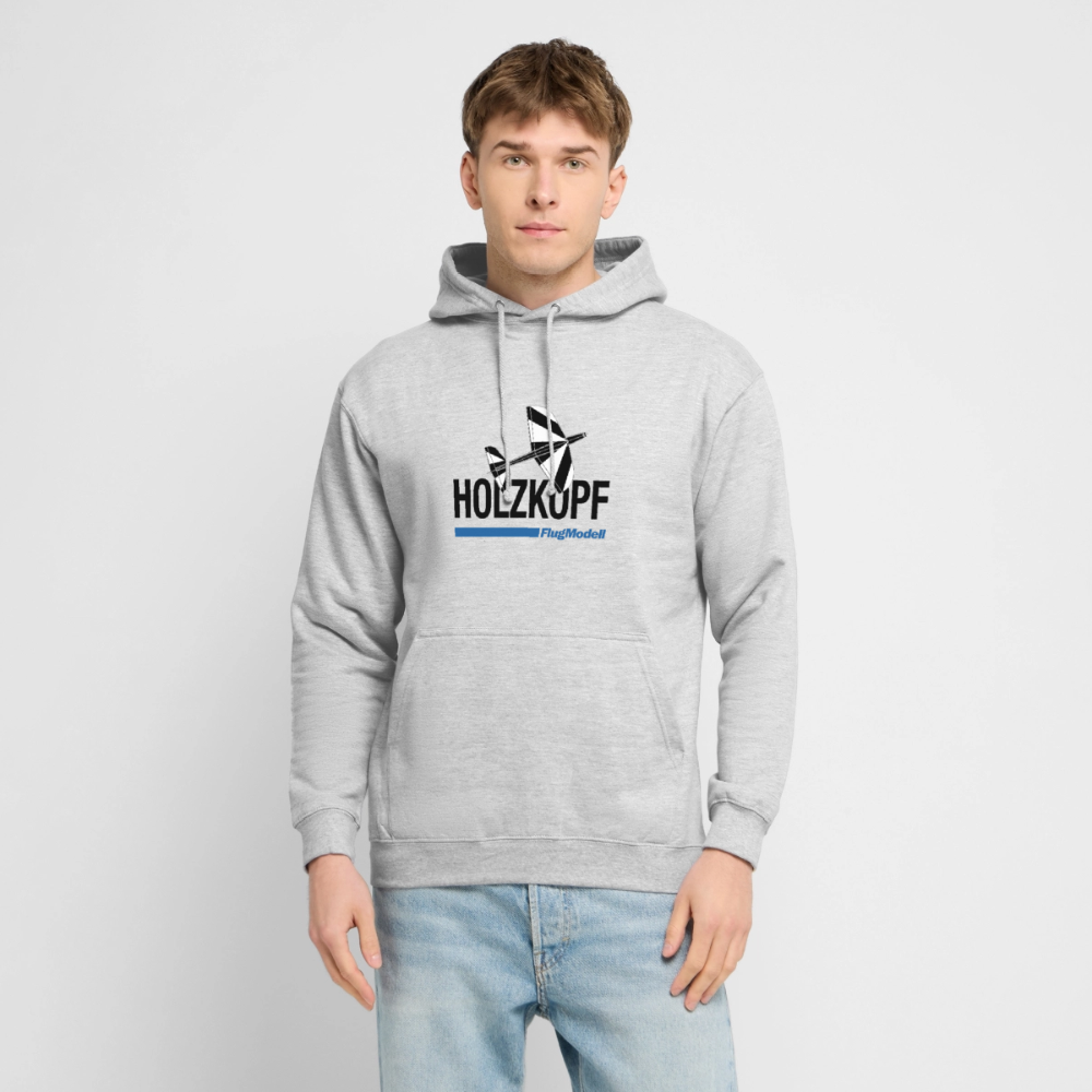 Hoodie Holzkopf hell - Hellgrau meliert