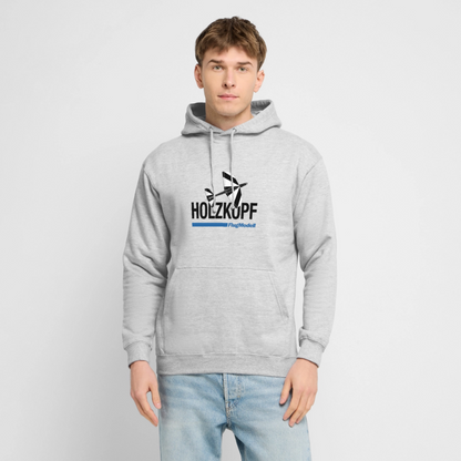 Hoodie Holzkopf hell - Hellgrau meliert