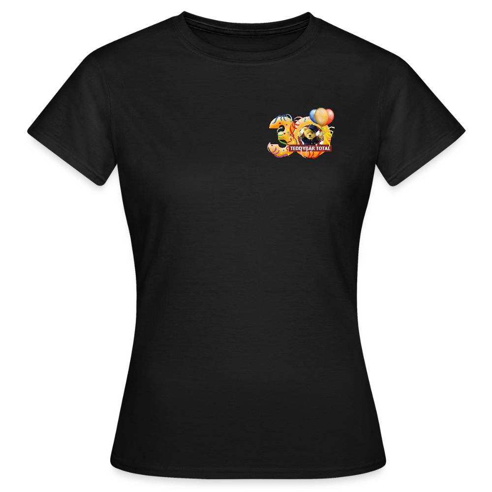 Frauen-T-Shirt 30 Jahre TEDDYBÄR TOTAL klein - Schwarz