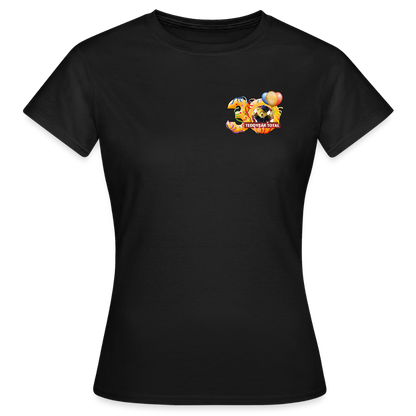Frauen-T-Shirt 30 Jahre TEDDYBÄR TOTAL klein - Schwarz