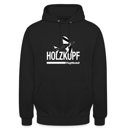Hoodie Holzkopf dunkel - Schwarz
