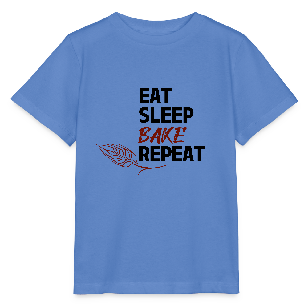 BROTShirt Kinder - Eat-Sleep-Bake-Repeat - Blau