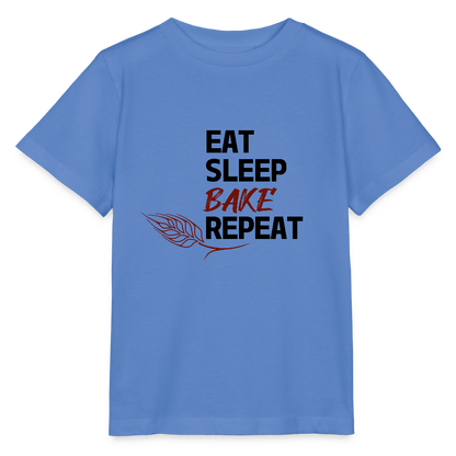 BROTShirt Kinder - Eat-Sleep-Bake-Repeat - Blau