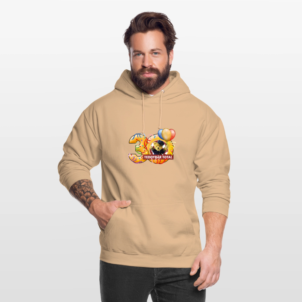 Unisex-Hoodie 30 Jahre TEDDYBÄR TOTAL groß - Pfirsich