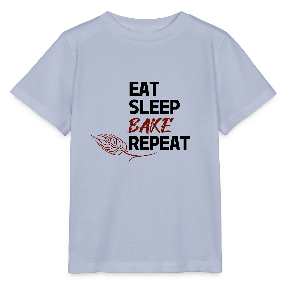 BROTShirt Kinder - Eat-Sleep-Bake-Repeat - Lavendel-Violett