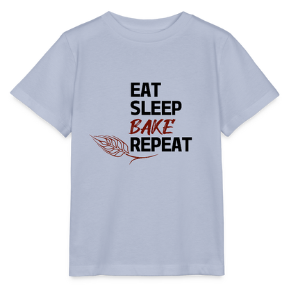 BROTShirt Kinder - Eat-Sleep-Bake-Repeat - Lavendel-Violett