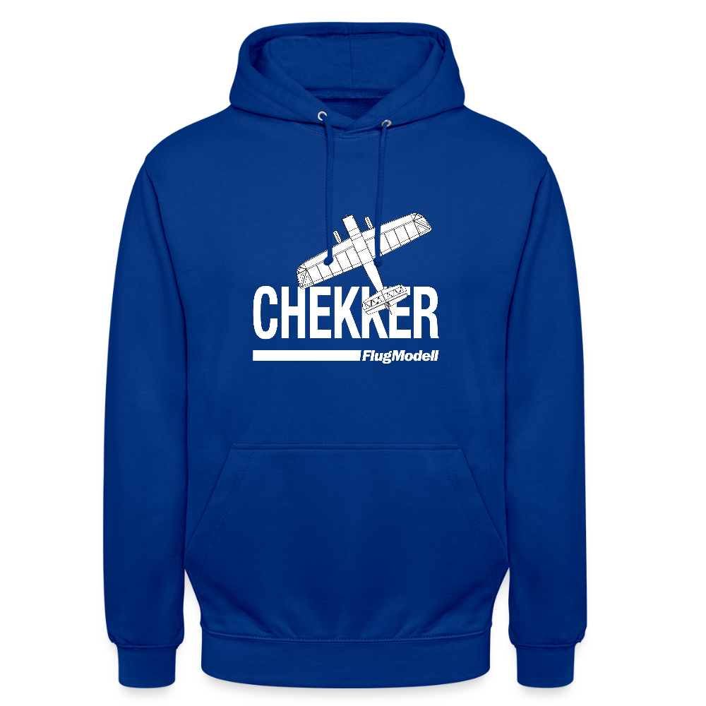 Hoodie Chekker dunkel - Royalblau