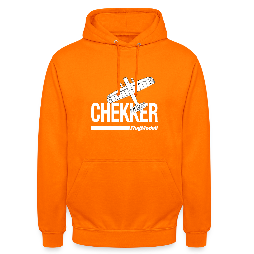 Hoodie Chekker dunkel - Orange