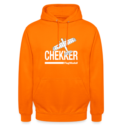 Hoodie Chekker dunkel - Orange