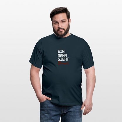 BROTShirt Ein Mann sieht BROT - Navy