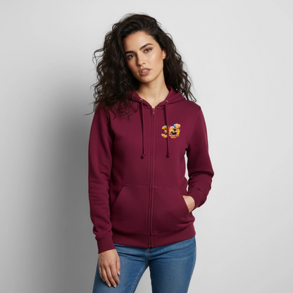 Hoodie-Jacke 30 Jahre TEDDYBÄR TOTAL - Bordeaux