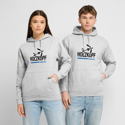 Hoodie Holzkopf hell - Hellgrau meliert