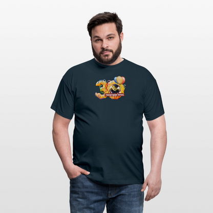 Unisex-T-Shirt 30 Jahre TEDDYBÄR TOTAL groß - Navy