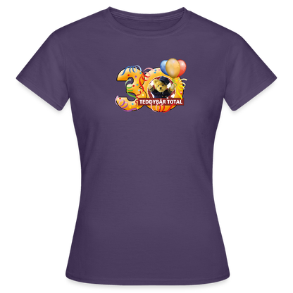 Frauen-T-Shirt 30 Jahre TEDDYBÄR TOTAL groß - Dunkellila