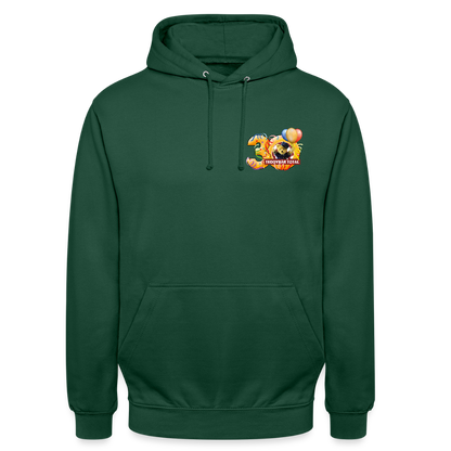 Unisex-Hoodie 30 Jahre TEDDYBÄR TOTAL klein - Flaschengrün