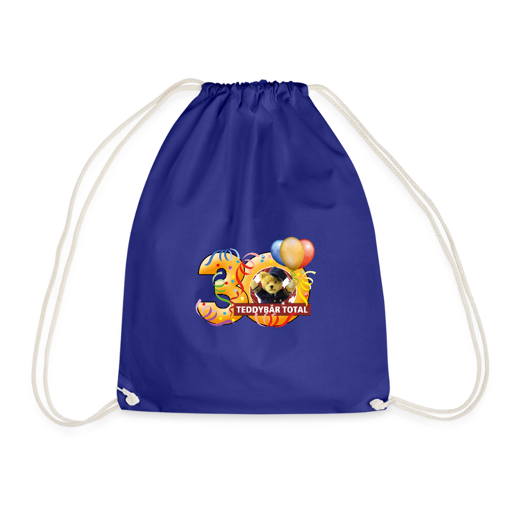 Beutel 30 Jahre TEDDYBÄR TOTAL - Königsblau