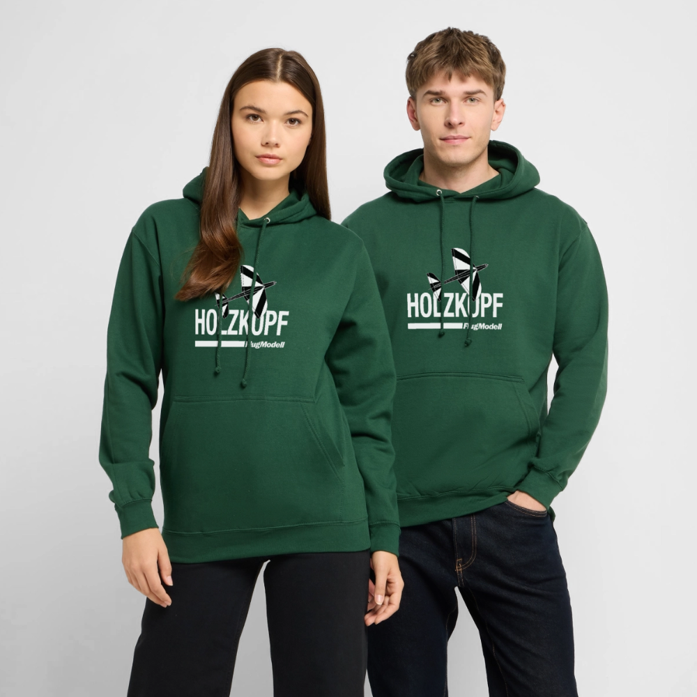 Hoodie Holzkopf dunkel - Flaschengrün