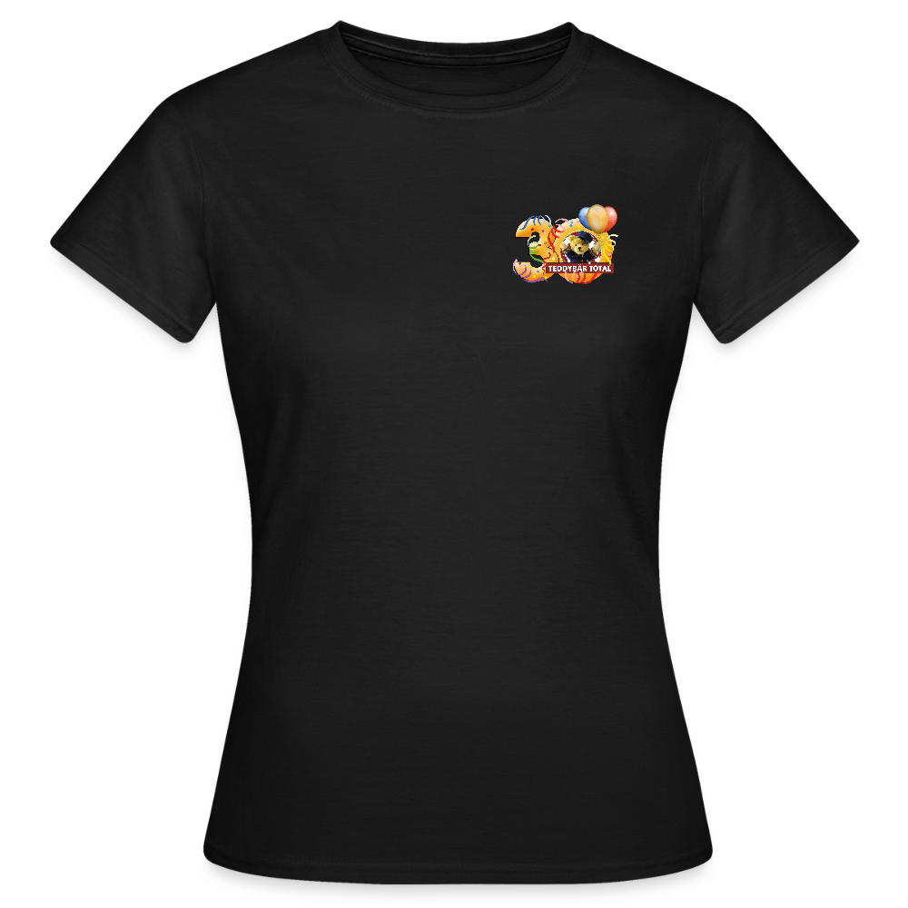 Frauen-T-Shirt 30 Jahre TEDDYBÄR TOTAL klein - Schwarz
